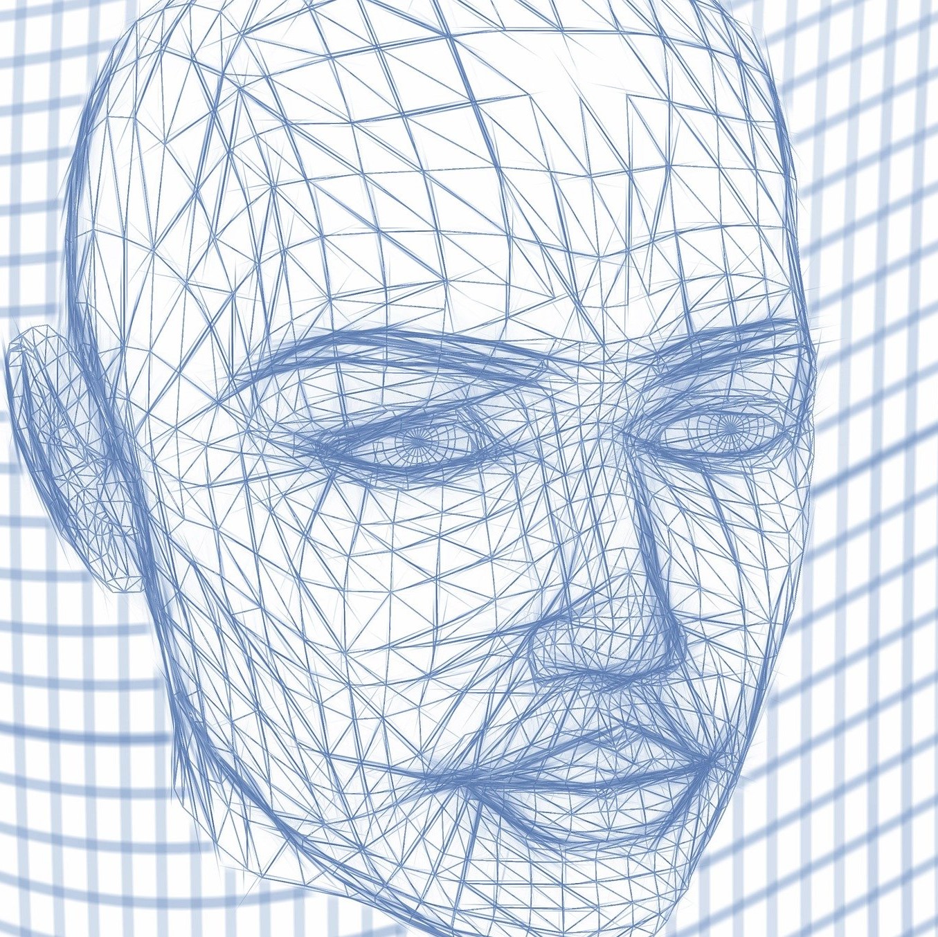 Illustration représentant le dessin d'un robot au visage humain